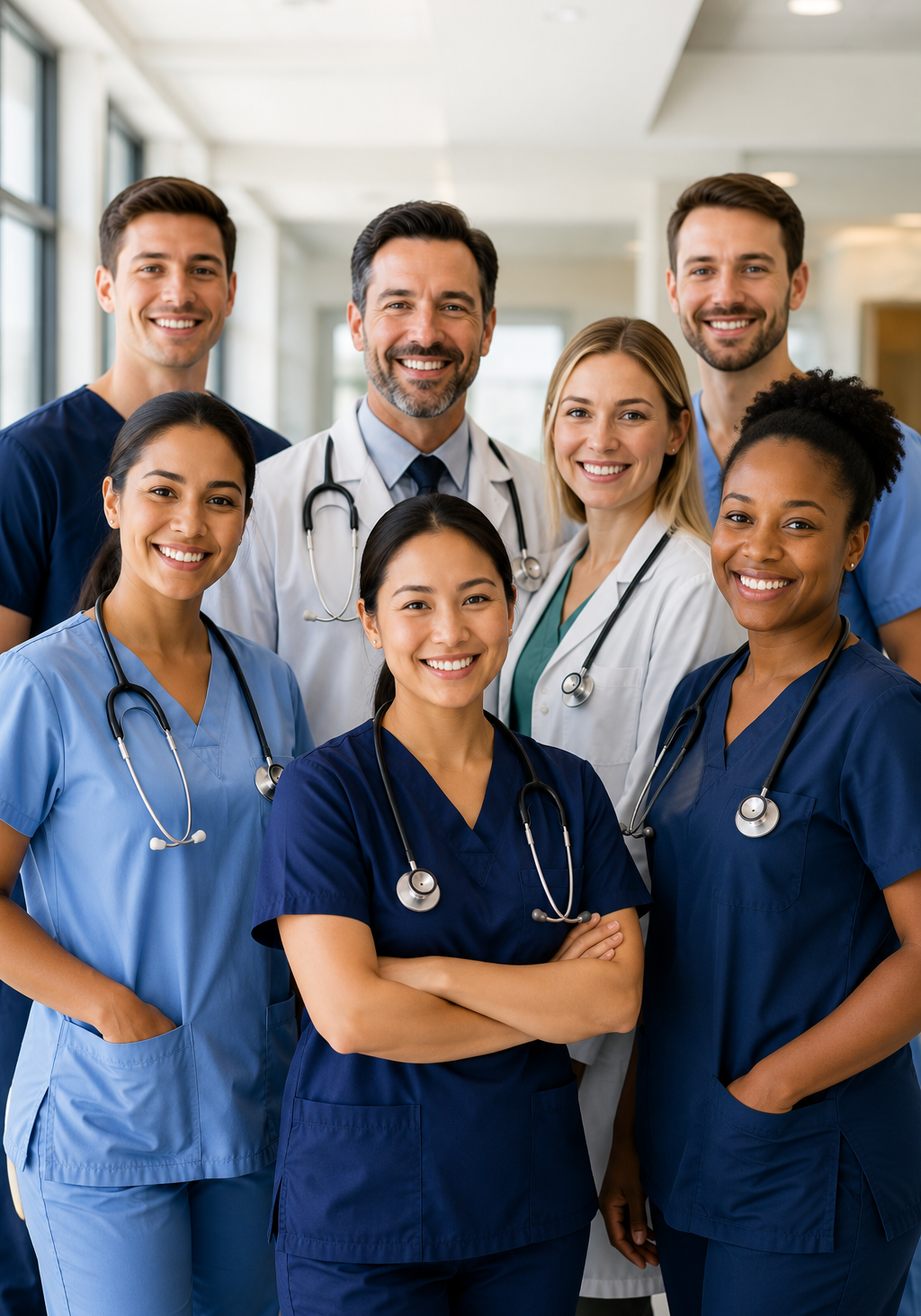 Asset | Group of doctors and nurse - Portrait